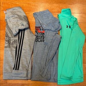 Under Armour and Adidas Hoodies Boys Bundle
